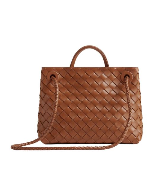 Bottega Veneta Brown Andiamo Small Tote Bag