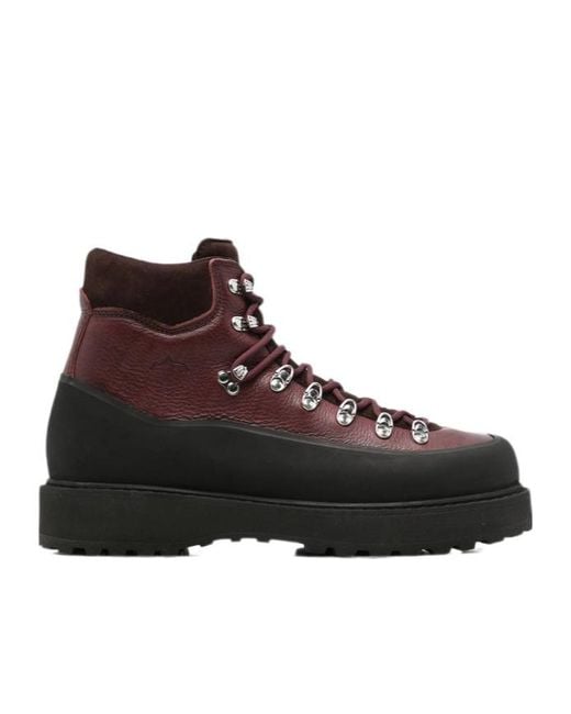 Diemme Brown High-Top Lace-Up Boots for men