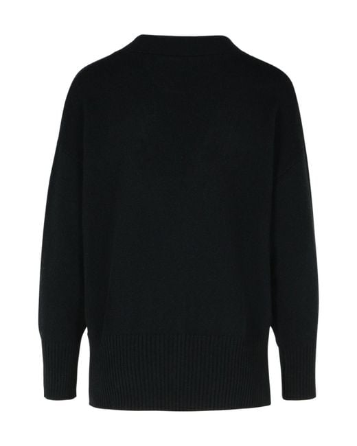Purotatto Black Long-Sleeved Knitted Cardigan