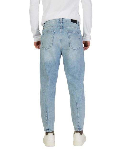 Antony Morato Blue Loose-Fitting Cropped Jeans for men