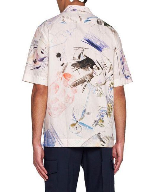 Paul Smith White Sketchbook Print Short-Sleeved Shirt for men