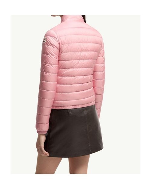 Moncler Pink Lans Packable Short Down Jacket