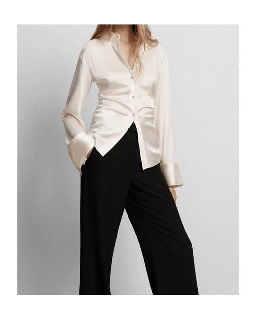 Veronica Beard White Shiona Buttoned Top