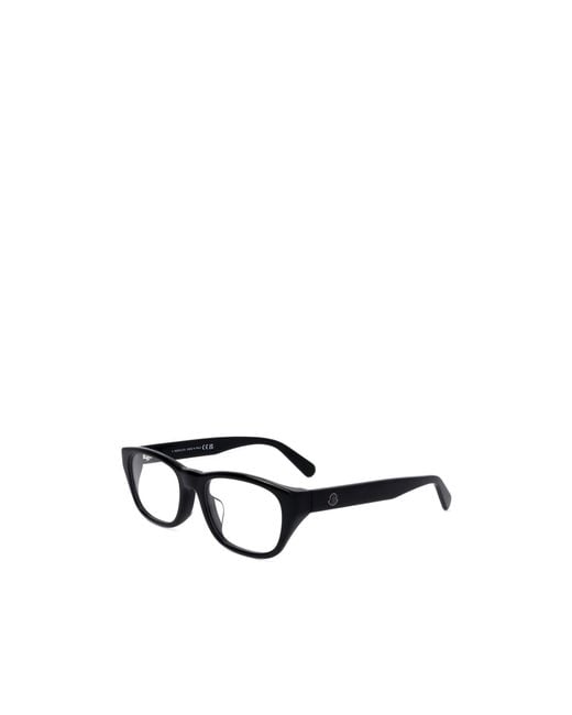 Moncler White Eyewear Rectangular Frame Glasses for men
