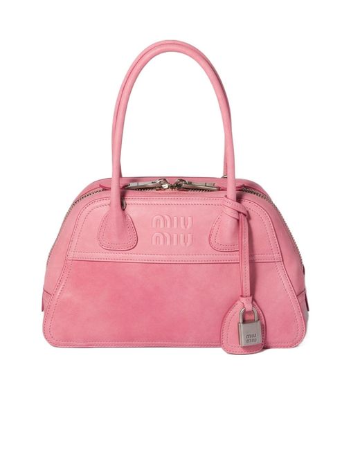 Miu Miu Pink Vivant Nappa Leather Bag