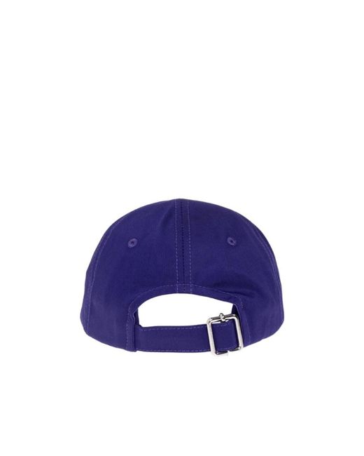 Off-White c/o Virgil Abloh Blue Logo Flocked Baseball Cap for men