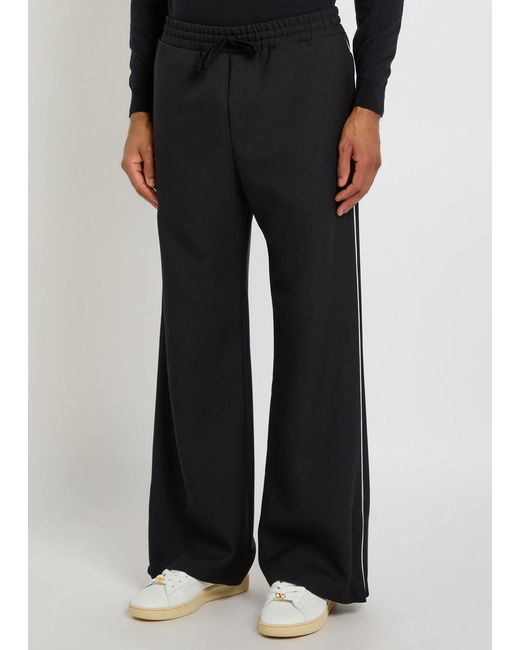 Valentino Blue Drawstring Twill Track Pants for men