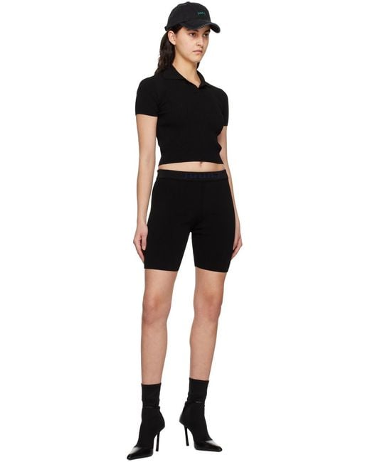 Juun.J Black Open Spread Polo Shirt
