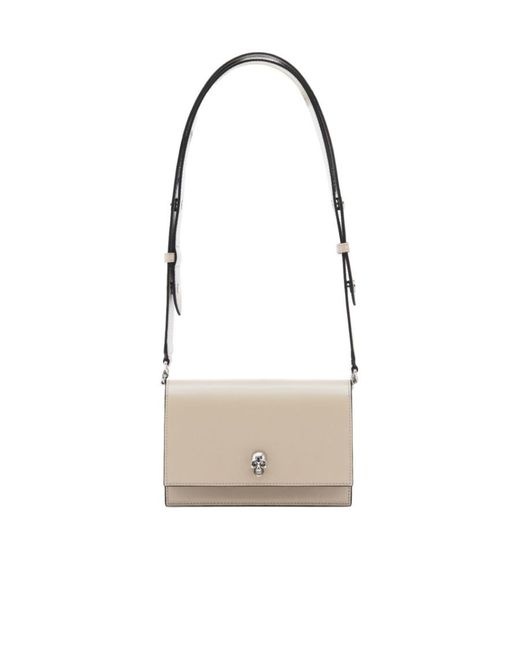 McQueen Natural Skull Small Shoulder Bag