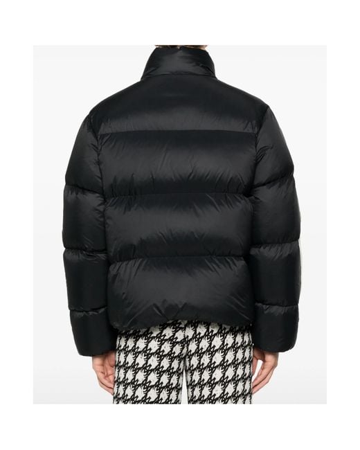 Amiri Black Bones Logo Patch Padded Jacket for men
