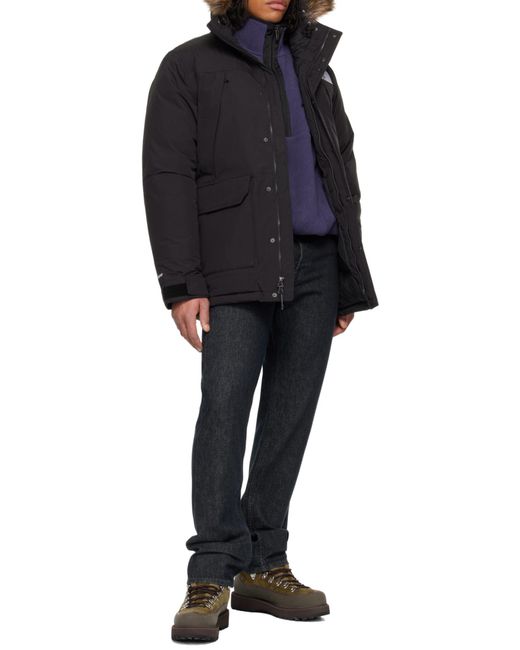 The North Face Black Fur-Trim Mcmurdo Parka for men