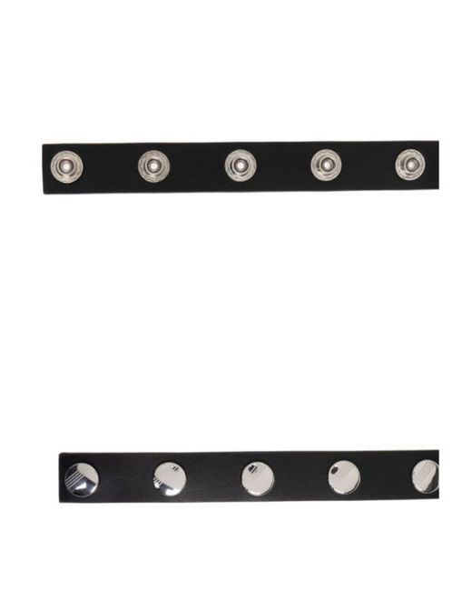 The Attico White The Press-Stud Embellished Belt