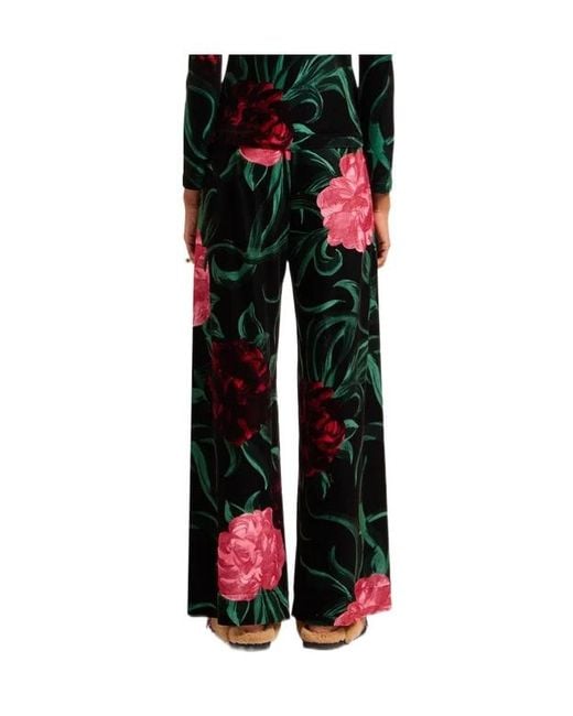 LaDoubleJ Multicolor Floral Palazzo Trousers
