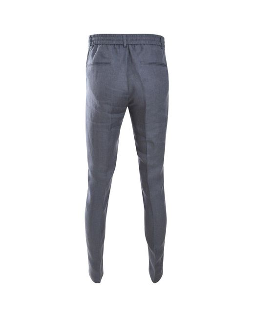 Peserico Blue Tapered Trousers for men