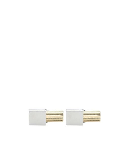 Ferragamo White Gancini Cufflinks for men