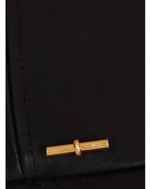 Balmain Black Lambskin Cap
