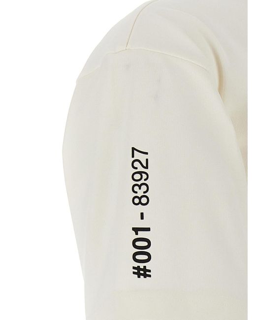 Moncler White Printed T-shirt for men