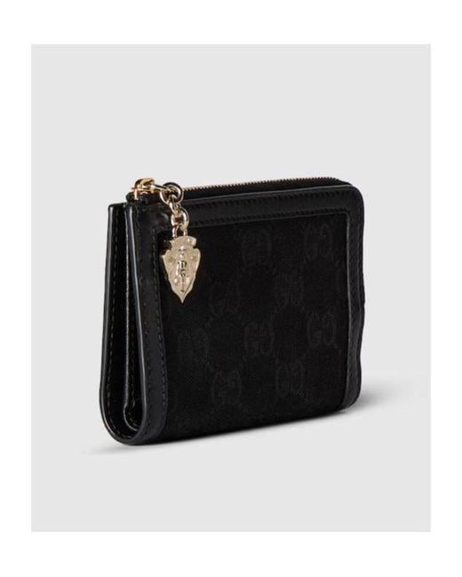Gucci Black Gg Mini Wallet