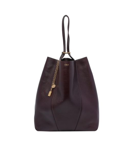 Chloé Purple Spin Tote Bag