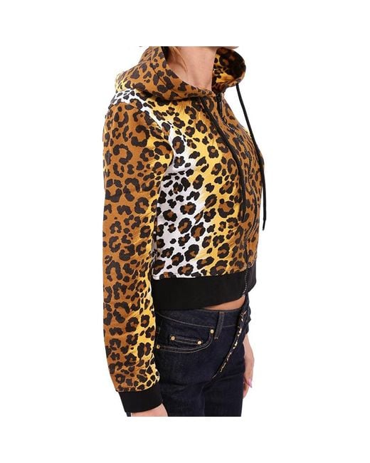 Moschino Multicolor Leopard Print Casual Jacket