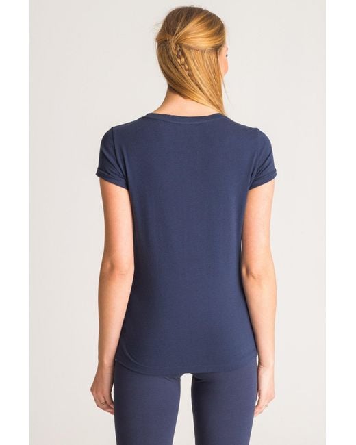 EA7 Blue Logo Details T-Shirt