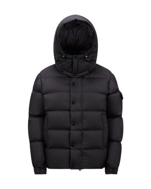 Moncler Black Maya 70 Hooded Short Puffer Jacket