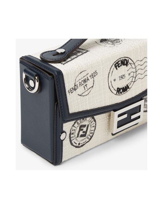 Fendi Metallic Soft Trunk Baguette Tote Bag for men