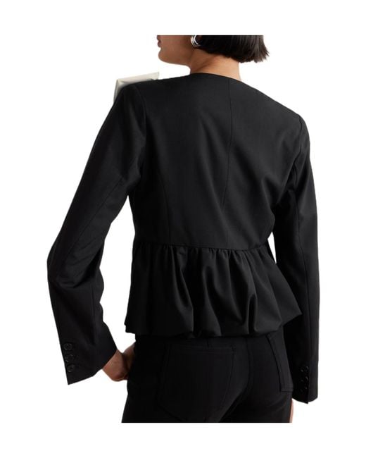 Sea Black Cropped Blazer