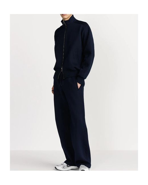 Dior Blue Homme Drawstring Straight Leg Joggers for men