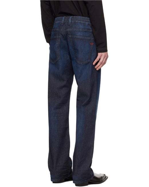 DIESEL Blue D Reel Jogg Loose Jeans for men