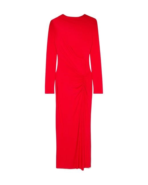 Jonathan Simkhai Red Ferrera Midi Dress