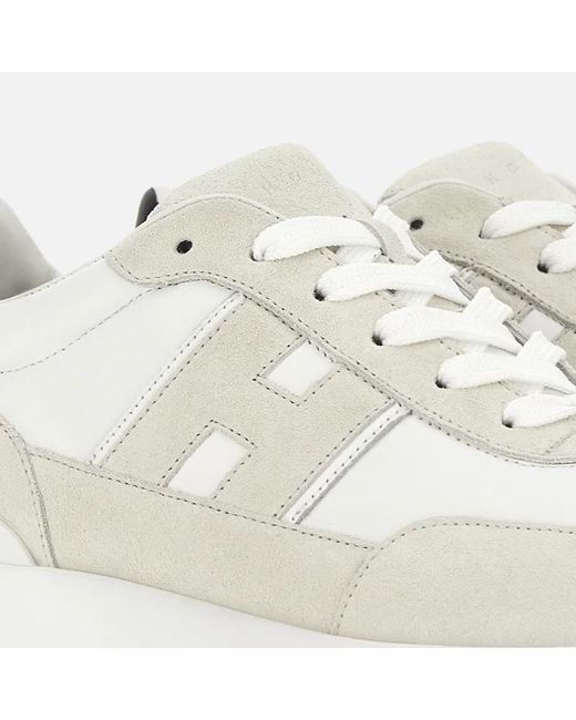 Hogan White Interactive Low Top Sneakers for men