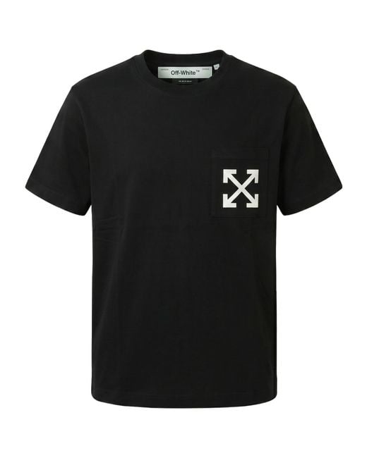 Off-White c/o Virgil Abloh Black Short-Sleeved T-Shirt for men
