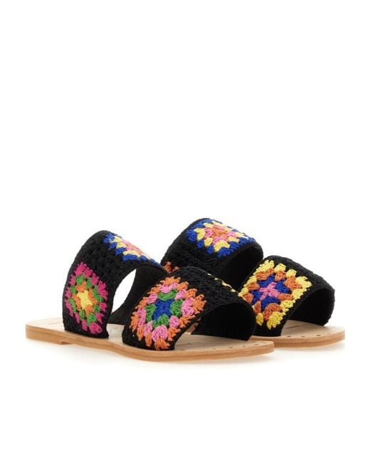 Manebí Blue Manebí Yucatán Crochet Two Bands Sandals