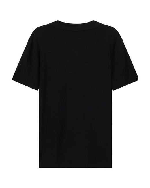 Giorgio Armani Black Stretch Short-Sleeved Jersey Polo Shirt for men