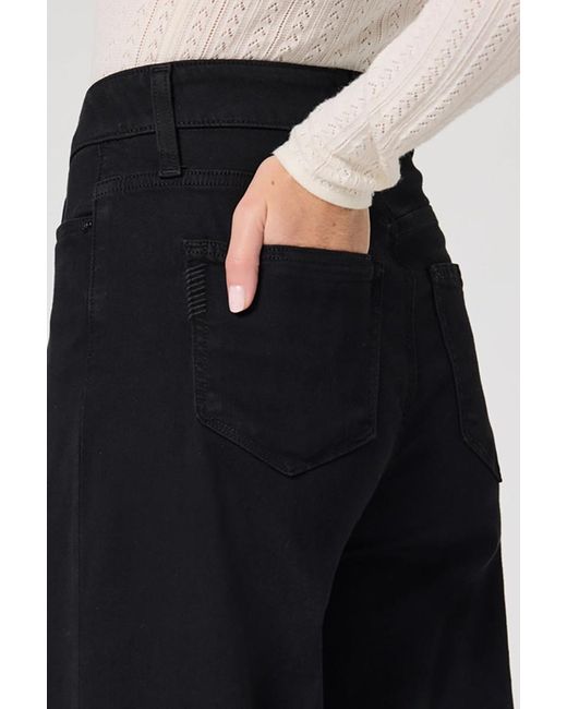 PAIGE Black Wide-Leg Jeans