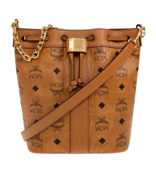 MCM Brown Dessau Shoulder Bag