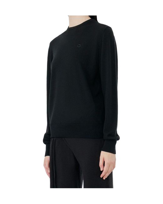 Coperni Black Logo-Embroidered Wool Sweater