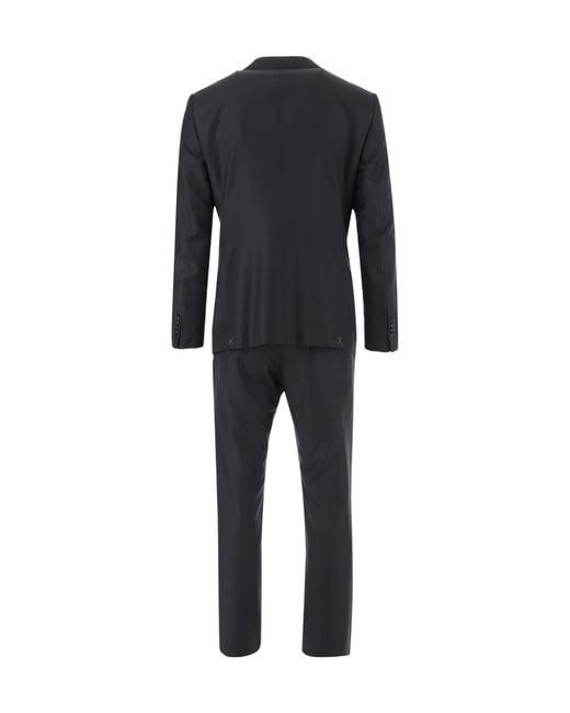 Giorgio Armani Black Two-Piece Single-Breasted Tailored Suit for men