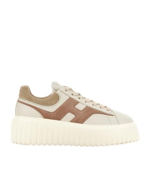 Hogan Natural H-Stripe Low-Top Sneakers