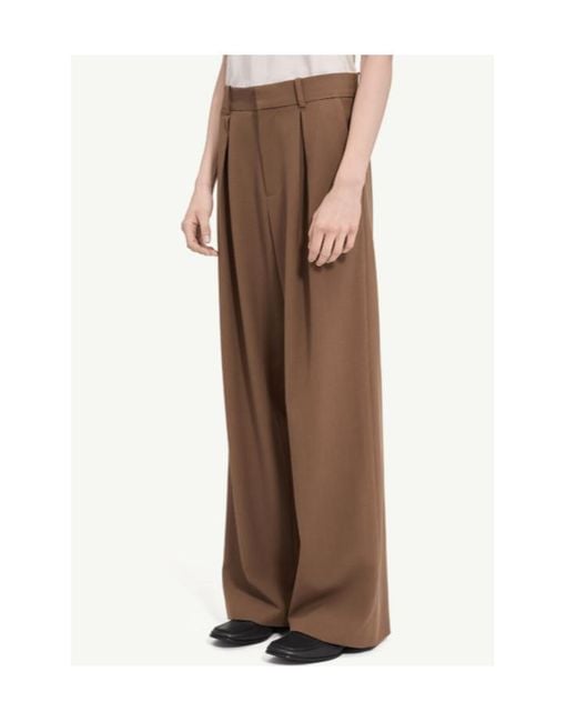 MM6 by Maison Margiela Natural Mannequin Label Pleated Trousers