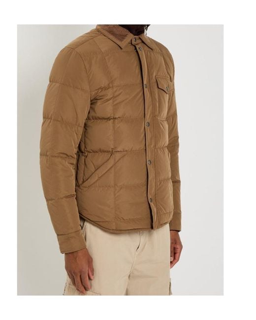 Moncler Brown Marcilly Padded Shell Jacket for men