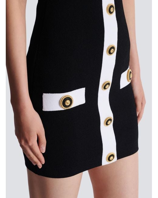 Balmain Black Halterneck Mini Dress