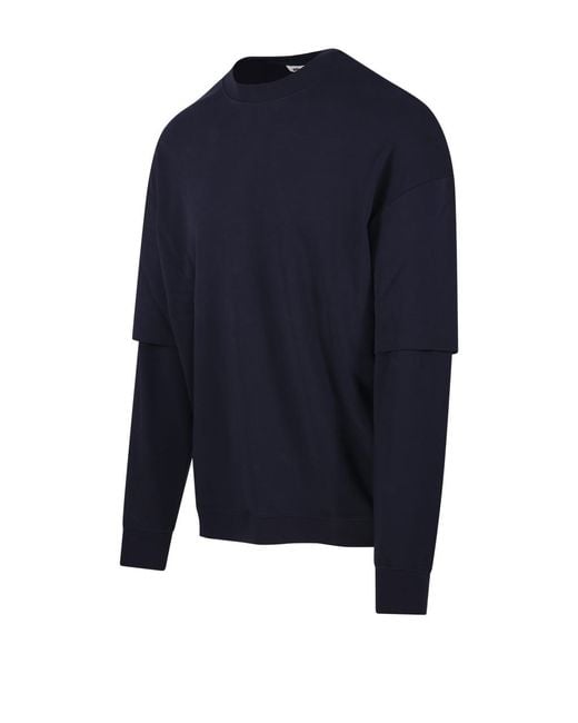 DARKPARK Blue Layered Long-Sleeve T-Shirt for men
