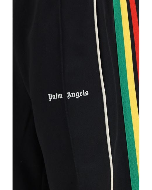 Palm Angels Black Classic Logo Track Pants for men