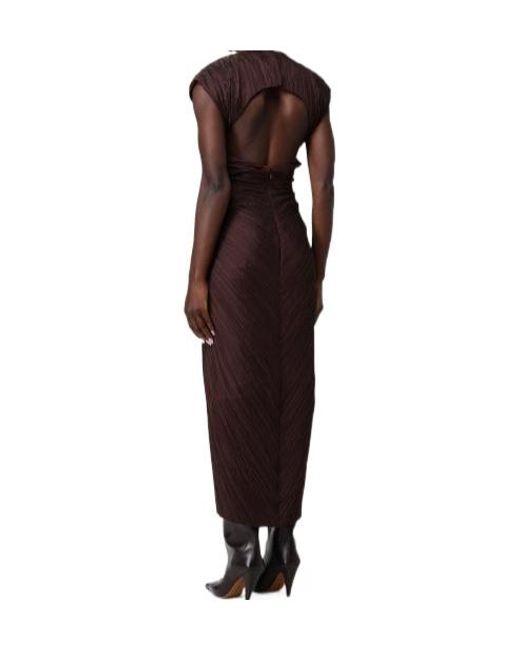 Cult Gaia Red Pleated Dress