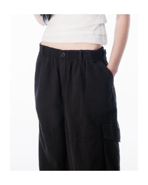 Alexander Wang Black Mid-Rise Cargo Pants