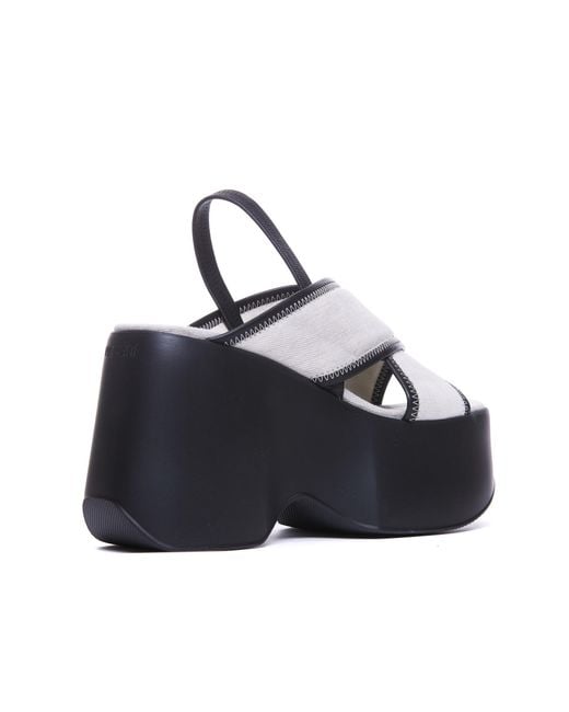 Vic Matié Blue Platform Heeled Sandals