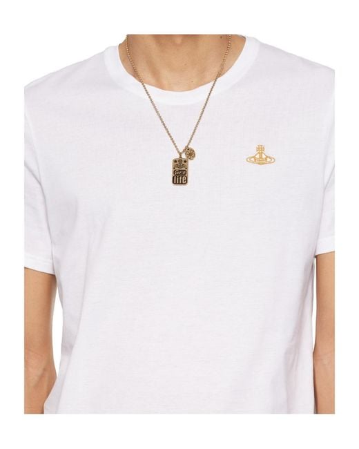 Vivienne Westwood Metallic Lancelot Pendant Necklace for men