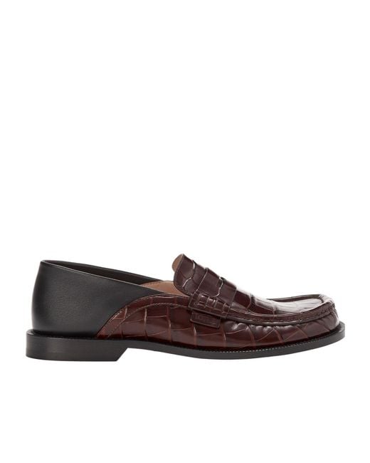Loewe Brown Campo Flap Back Loafers for men